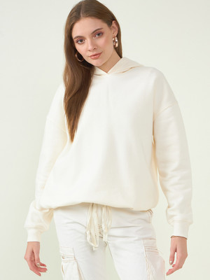 Strong and Brave Full Sleeve Solid Women Sweatshirt
