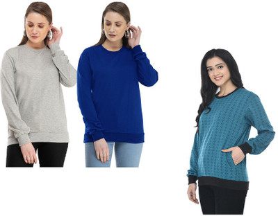 IndiWeaves Full Sleeve Printed Women Sweatshirt