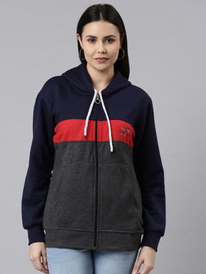 TRUNDZ Full Sleeve Color Block Women Sweatshirt