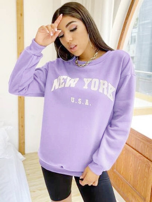 PWTI Full Sleeve Printed Women Sweatshirt