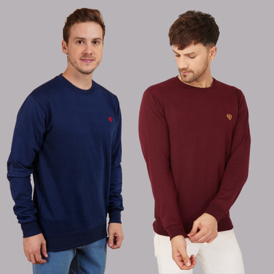 AAITHAN Full Sleeve Self Design Men Sweatshirt