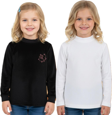 salvia Full Sleeve Solid Baby Girls Sweatshirt