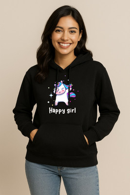 HouseOfCommon Self Design Round Neck Casual Women Black Sweater