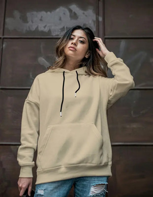 Clothy Full Sleeve Solid Women Reversible Sweatshirt