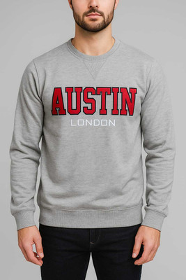 Austin Wood Full Sleeve Color Block Men Sweatshirt