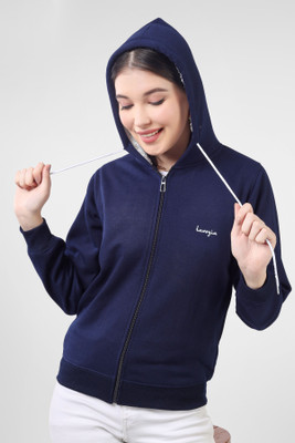 Lavozia Full Sleeve Solid Women Sweatshirt