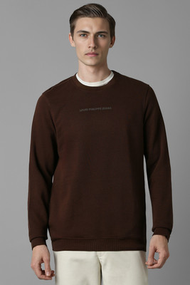 LOUIS PHILIPPE Full Sleeve Solid Men Sweatshirt