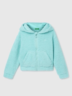 United Colors of Benetton Full Sleeve Self Design Girls Sweatshirt