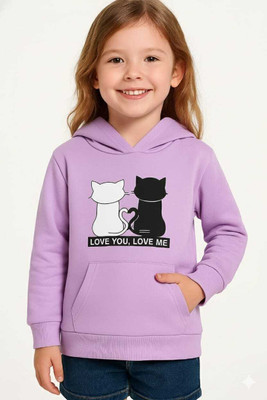 KIDSfabriction Full Sleeve Printed Girls Sweatshirt