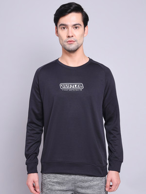 TECHNOSPORT Full Sleeve Solid Men Sweatshirt