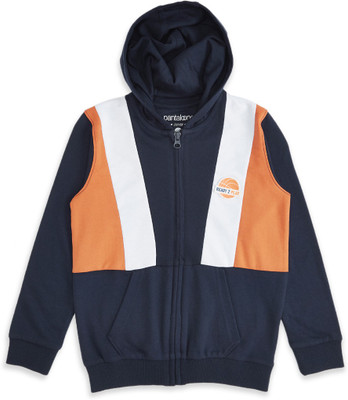 Pantaloons Junior Full Sleeve Color Block Boys Sweatshirt