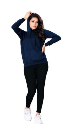 Sahuone Full Sleeve Solid Women Sweatshirt