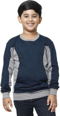 AE Trends Full Sleeve Color Block Boys Sweatshirt