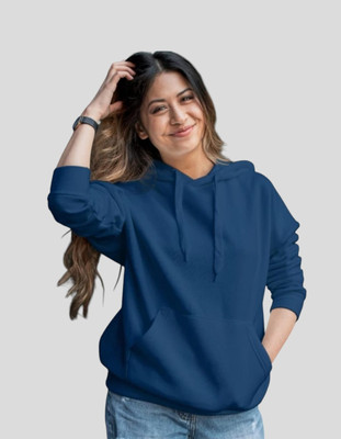Pwexz Full Sleeve Solid Women Sweatshirt