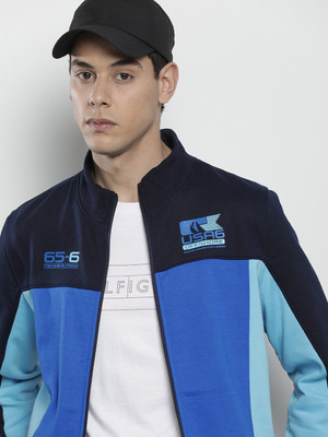 The Indian Garage Co. Full Sleeve Color Block Men Sweatshirt