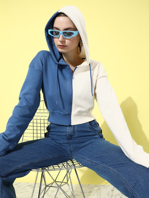 Roadster Full Sleeve Color Block Women Sweatshirt