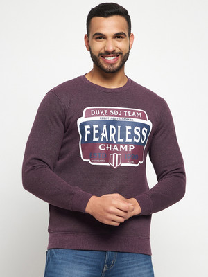 DUKE Full Sleeve Printed Men Sweatshirt