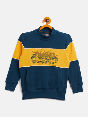 DUKE Full Sleeve Color Block Boys Sweatshirt