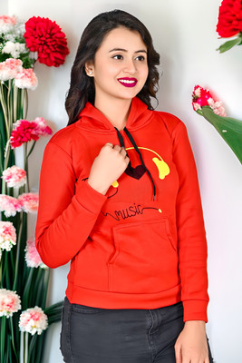 ELAN FASHION Full Sleeve Graphic Print Girls Reversible Sweatshirt