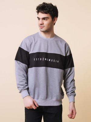 SILVANUS Full Sleeve Color Block Men Sweatshirt