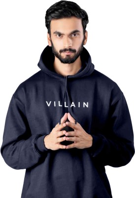 VILLAIN Full Sleeve Solid Men Sweatshirt