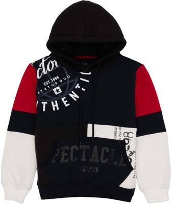 Status Quo Full Sleeve Color Block Boys Sweatshirt