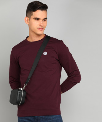 VAN HEUSEN Full Sleeve Solid Men Sweatshirt