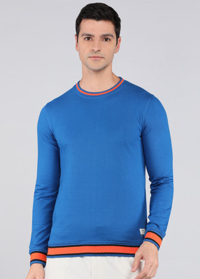 PETER ENGLAND Full Sleeve Solid Men Sweatshirt