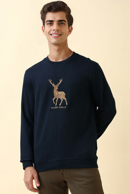 Allen Solly Full Sleeve Embroidered Men Sweatshirt
