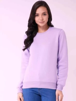 KIDSWING Full Sleeve Solid Women Sweatshirt