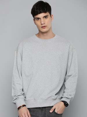 Private Label Full Sleeve Solid Men Sweatshirt