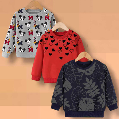 Mimmy Kids Full Sleeve Printed Baby Boys & Baby Girls Sweatshirt