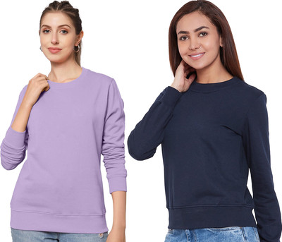Lasmo Full Sleeve Solid Women Sweatshirt