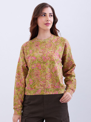 Spykar Full Sleeve Printed Women Sweatshirt