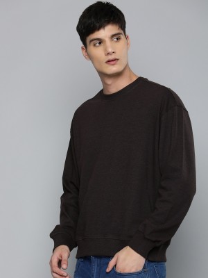Private Label Full Sleeve Solid Men Sweatshirt