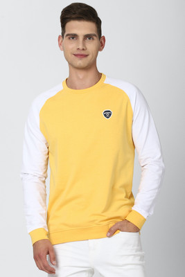 PETER ENGLAND Full Sleeve Color Block Men Sweatshirt