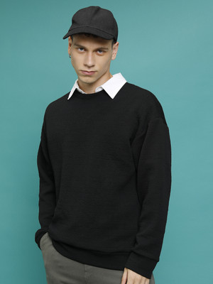 HIGHLANDER Full Sleeve Solid Men Sweatshirt