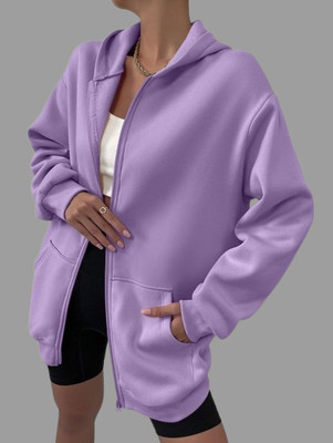 Artivri Full Sleeve Solid Women Sweatshirt