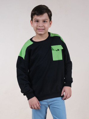 Kiddo Pnti Full Sleeve Color Block Boys Sweatshirt
