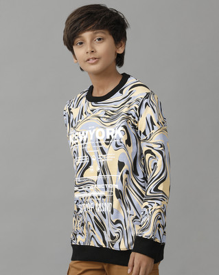 Under Fourteen Only Full Sleeve Graphic Print Boys Sweatshirt