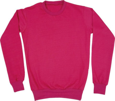 Kaayu Full Sleeve Solid Boys & Girls Sweatshirt