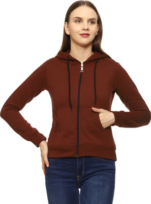 ROARERS Full Sleeve Solid Women Sweatshirt
