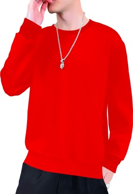TeeWink Full Sleeve Solid Men Sweatshirt