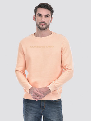 NUMERO UNO Full Sleeve Solid Men Sweatshirt