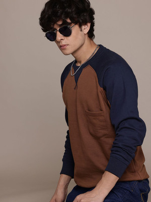 Roadster Full Sleeve Color Block Men Sweatshirt