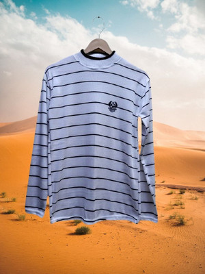 Ayansh Trending Full Sleeve Striped Men Sweatshirt