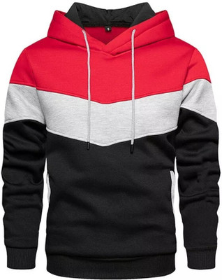 TOROLY Full Sleeve Color Block Men Sweatshirt