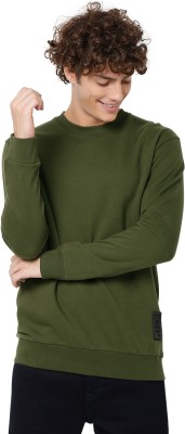 MUFTI Full Sleeve Solid Men Sweatshirt