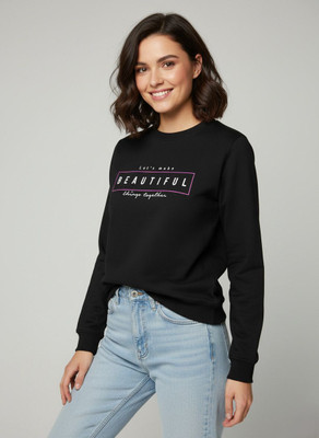 BILBURY Full Sleeve Graphic Print Women Sweatshirt
