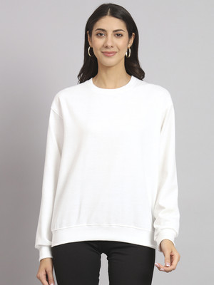 OBAAN Full Sleeve Solid Women Sweatshirt